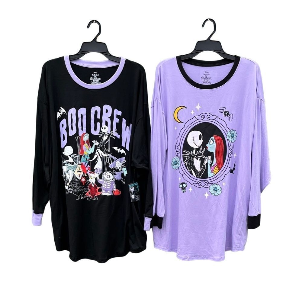 Disney's Nightmare Before Christmas Sleepshirt Pajama Super Soft 2-Pack Size L